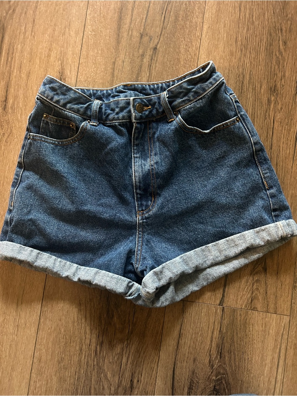 Rhythm high waisted denim shorts